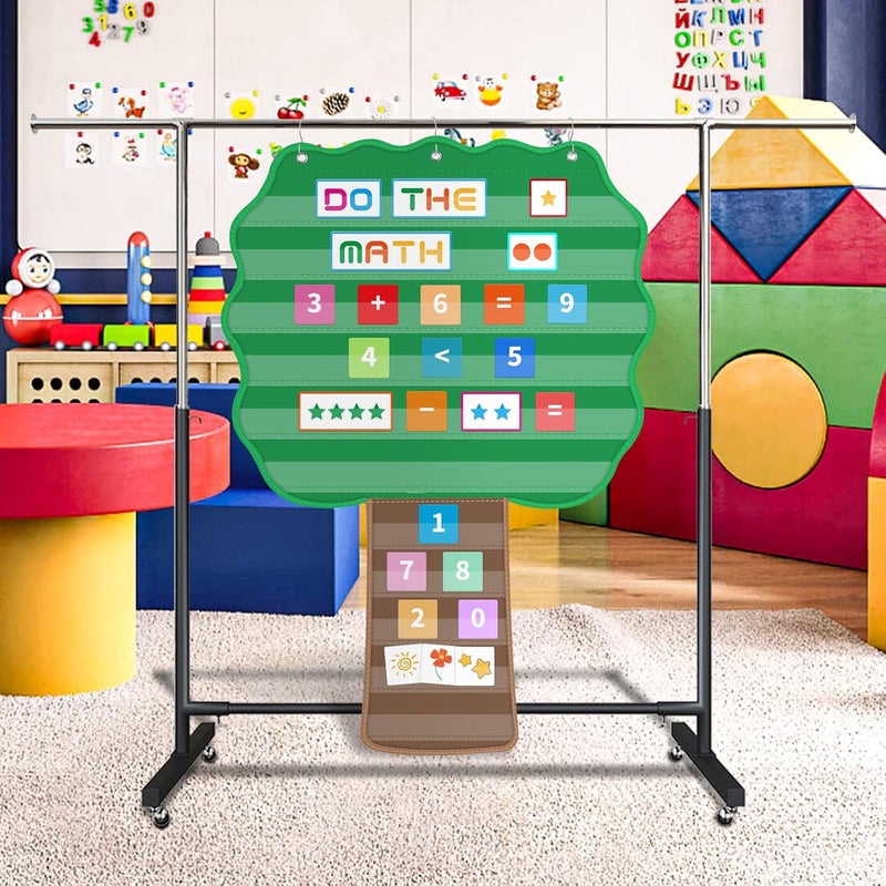 ALSLEA Tree Pocket Chart for Classroom, 42"x 28 ¾" Large Hanging Pocket Charts for Kids, Back to School Supplies for Teacher, Pocket Charts with 11 Sentence Strips Holder (Green) - Image 3